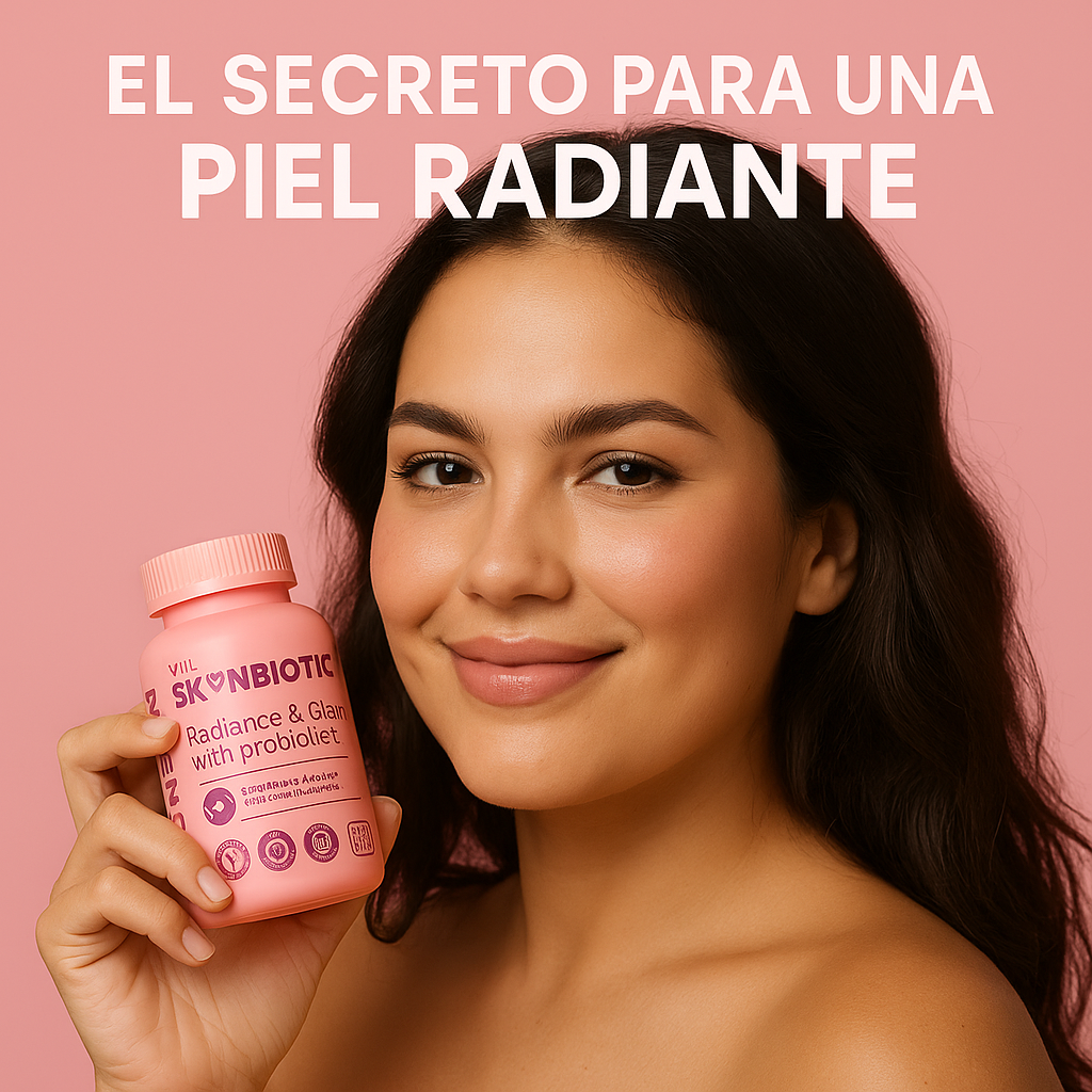 VIL SkYnBiotic™ – El probiótico que ilumina tu piel desde adentro.