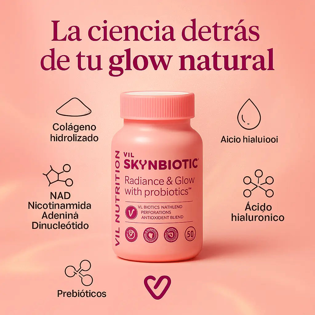 VIL SkYnBiotic™ – Probiótico para piel luminosa desde adentro ✨